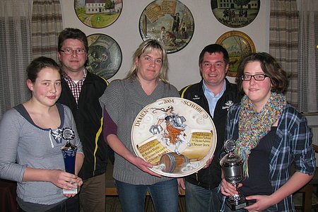 v.l. Paula Schmidberger, Bernhard Schoder, Benita Schoder, Markus Schmid, Anna Schmidberger