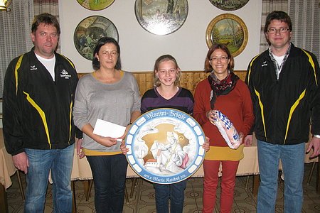 v.l. Josef Rehm, Anita Zimmerer, Katharina Steiner, Sabine Füssl, Bernhard Schoder