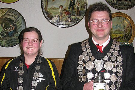 Jugendkönigin Anna Kugler und Schützenkönig Bernhard Schoder
