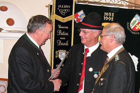 Eberhard Schuhmann, Albert Kranz, Karl Mosch (v.l.)