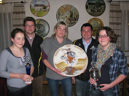 v.l. Paula Schmidberger, Bernhard Schoder, Benita Schoder, Markus Schmid, Anna Schmidberger