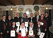 Stehend v. l. 2. Schützenmeister Markus Mayr, Markus Schmid, Georg Appel, Josef Faigl, Josef Hermann, Georg Kranz, Xaver Schoder, 1. Schützenmeister Bernhard Schoder, Sitzend v. l. Franz Appel, Brigitte Karmann, Karl Kranz, Manfred Mayr
