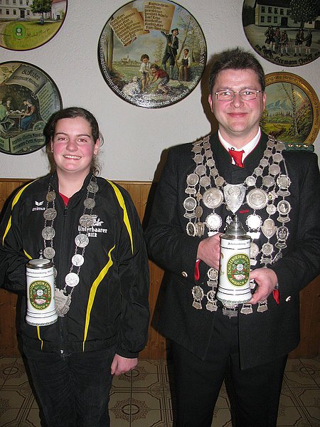 Jugendkönigin Anna Kugler und Schützenkönig Bernhard Schoder