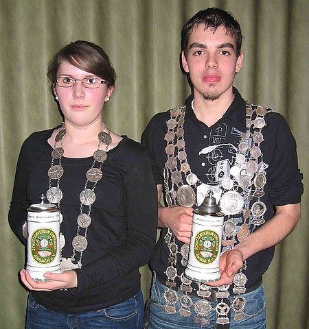 Schützenkönige 2009 Kristina Groll und David Bogatzki