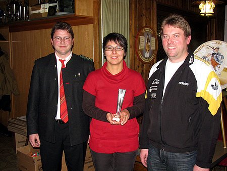 Nikolausschießen 2009 - Gewinner des Stifterpokals, Monika Mayr