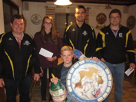 v.l. Markus Schmid, Verena Schoder, Sebastian Rehm, Bernhard Kranz, Bernhard Schoder